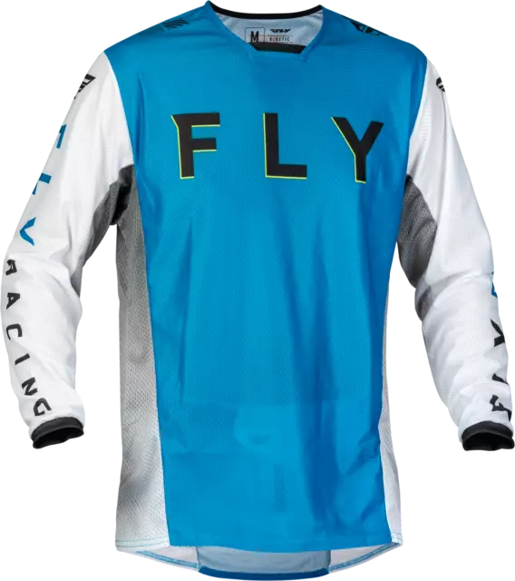 Fly Racing Kinetic Maille Kore Jersey Md Bleu/Blanc / Haute Visibilité 377-314M