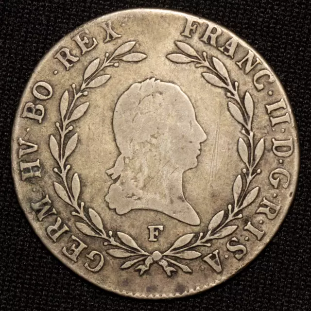 1804 F Austria 20 Kreuzer, Franz II, Silver Coin 2