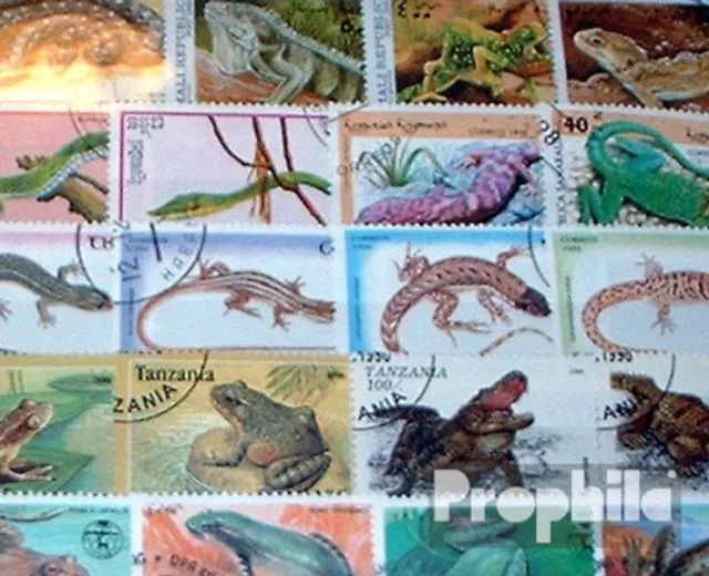 Thematics 200 différents reptiles timbres