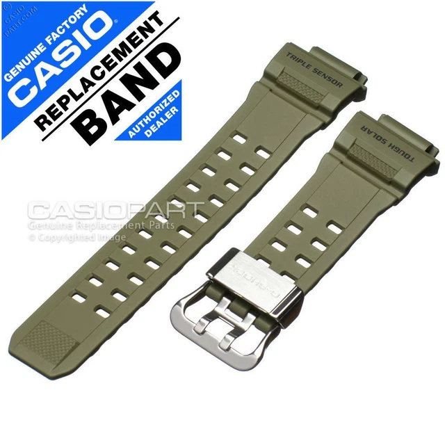 Genuine Casio Green Watch Band Strap w/ Metal Keeper G-Shock Rangeman GW-9400-3