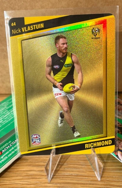 NICK VLASTUIN GOLD Base Richmond Tigers 44 Teamcoach 2024 AFL Footy