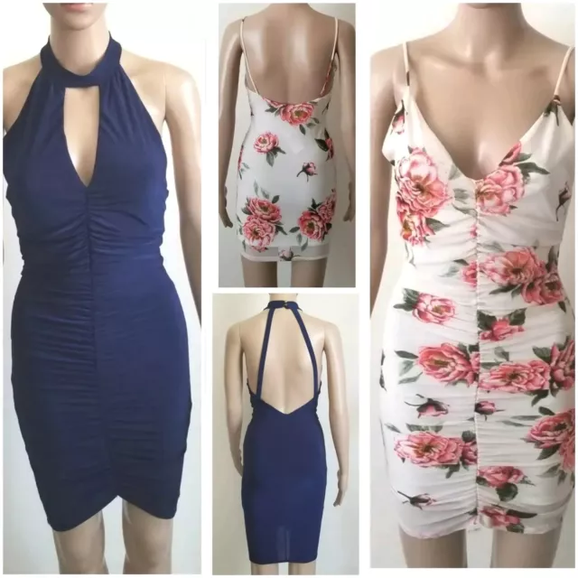 Lot Of 2 Women Size Small Short Bodycon Dresses Mixed Brands Olive, Fashion Nova