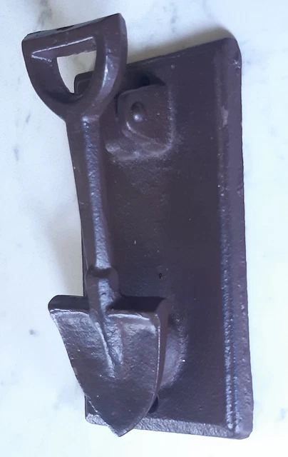Heurtoir de porte en fonte forme petite pelle mobile - 15 cm