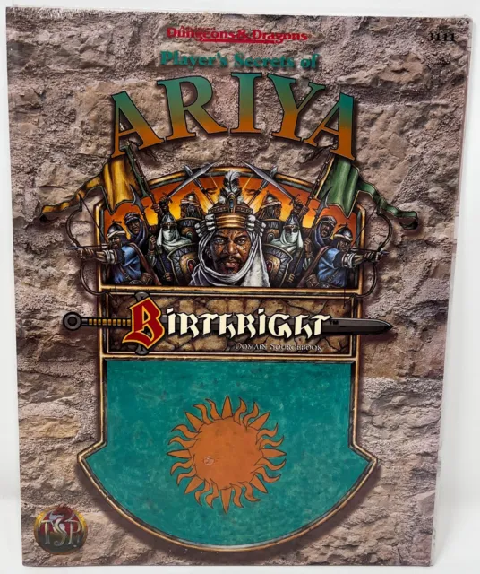 AD&D Birthright Player's Secrets of Ariya (In Original shrink!) TSR 1995 RPG
