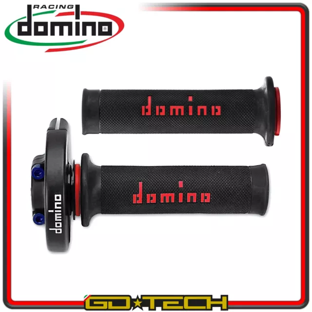 Comando Gas Rapido Domino Racing Alluminio Moto Mono Cavo Manopole Gp Universale