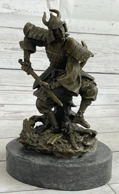 Samurai Warrior 100% Bronze Statue With Amazing Detail Japanese Samurai Deal