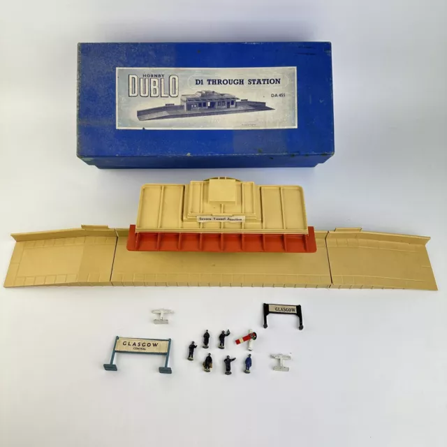 Estación pasante Hornby Dublo D1 DA455 vintage en caja