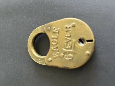 OLD Brass Padlock '' Eagle '' 6 lever Strong one..