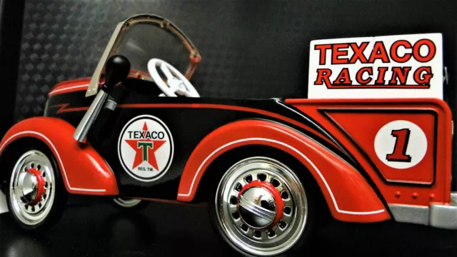 Texaco Oil Gas Promo Ad Collector Race Car Metal Pickup Truck Vintage LENGTH 7"