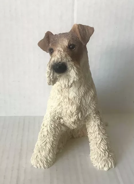 1988 Castagna Original Airedale Terrier Dog sculpture Figurine Italy 6" Tall