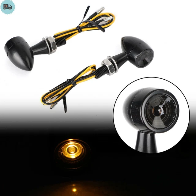 Mini Proiettile Moto LED Indicatore Segnale Giro Lampada Freno 12V M7 A9
