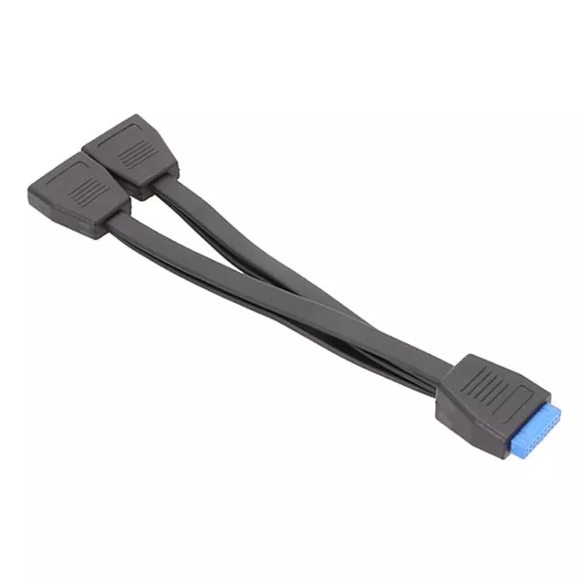 1 To 2 Motherboard USB 3.0 Header Splitter Cable 20cm 19Pin Internal Extension