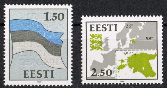 Estland - Postfrisch - MiNr. 174-75 "Freimarken: Nationale Symbole"