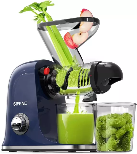 COLD PRESS JUICER Machine Slow Masticating Juicer Vegetable and Fruit ...