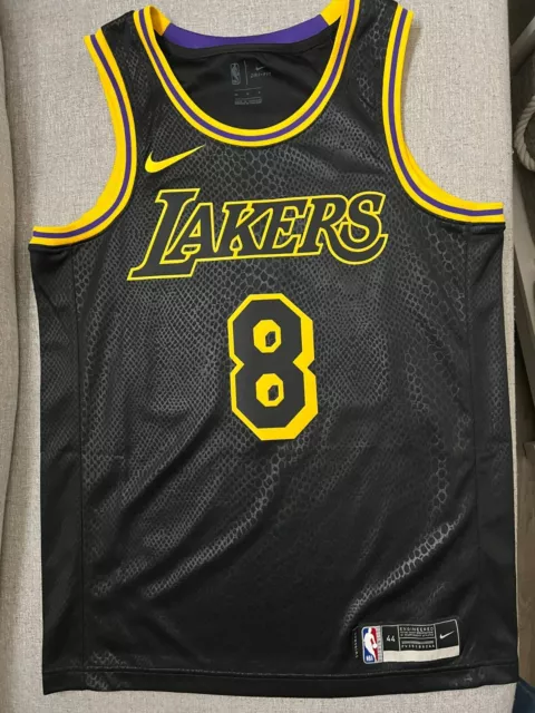 Kobe Bryant Nike Authentic City Edition Jersey Black Mamba Lakers Size 44 M
