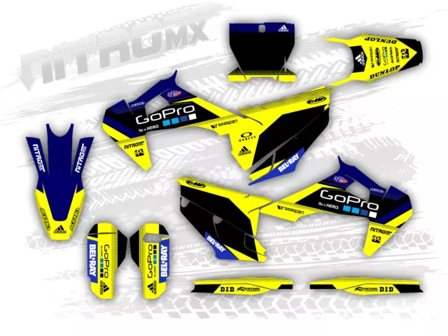 Graphics Kit for Husqvarna TC FC FX 125 250 350 450 2019 2020 2021 2022 Decals