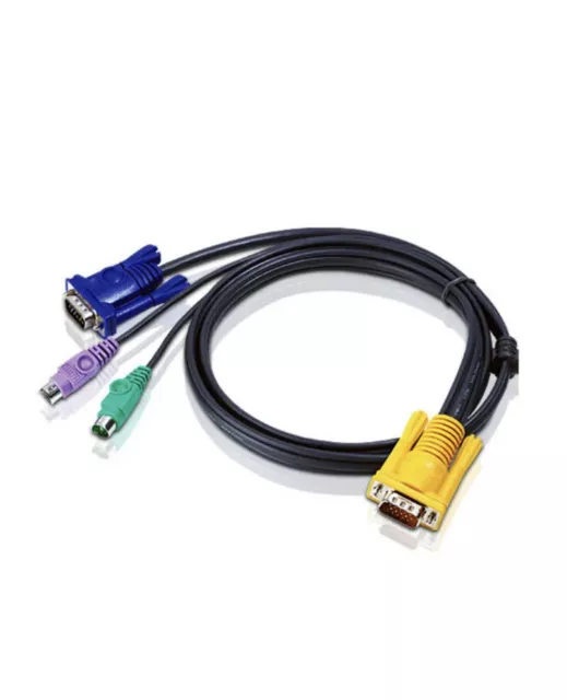 ATEN 2L-5203P 3M PS/2 KVM Cable with 3 in 1 SPHD