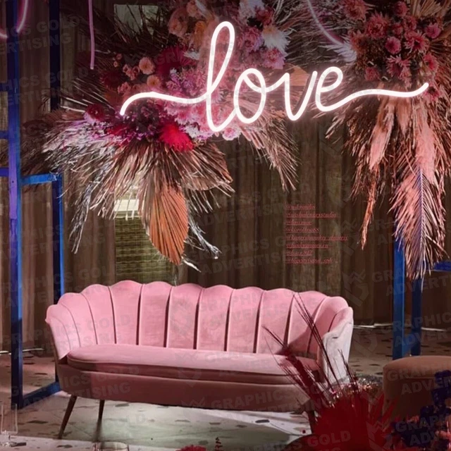 01 Love LED Neon Sign for Gaming Room Home Decor As Your Own Neon Sign
