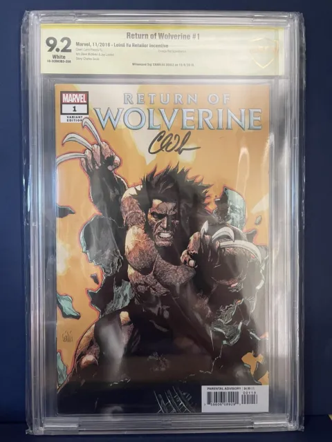 Return Of Wolverine #1 Leinil Yu Incentive Signed Charles Soule CBCS 9.2