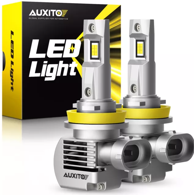 AUXITO H11 LED Headlight Kit Low Beam Bulbs 200W Bright White 6500K Wireless CN