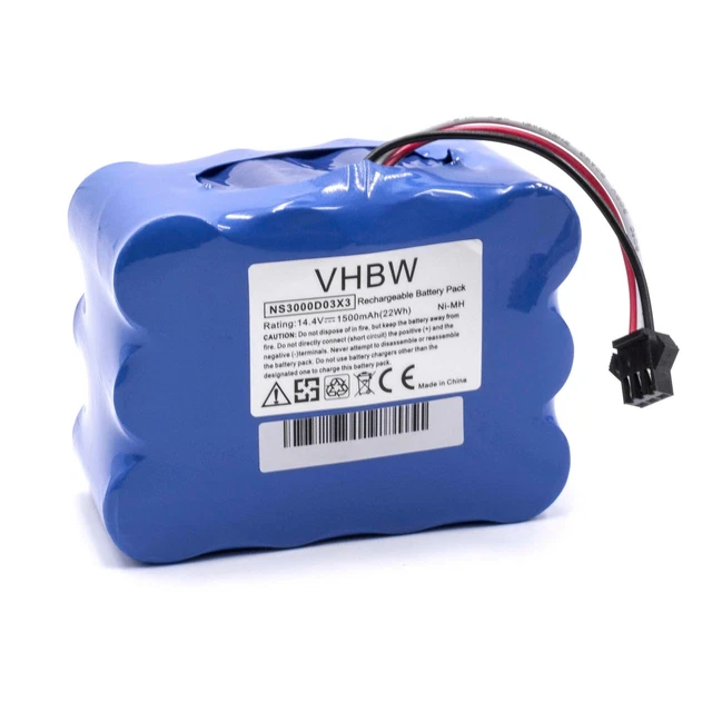 BATTERIE POUR KLARSTEIN NS3000D03X3 YX-NI-MH-022144-TN 1500mAh 14,4V ...