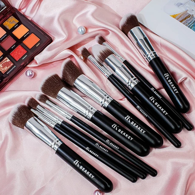 Pennelli Make Up BEAKEY Premium Synthetic Set di Pennello da Trucco 5