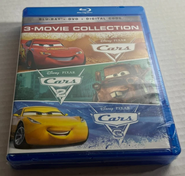 DISNEY PIXAR CARS 3 Movie Collection Blu ray DVD Digital Code NEW 