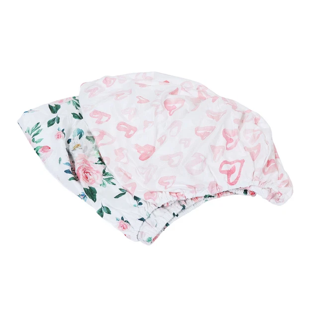 Bassinet Mattress Sheets Elastic Comfortable Polyester Cotton Breathable