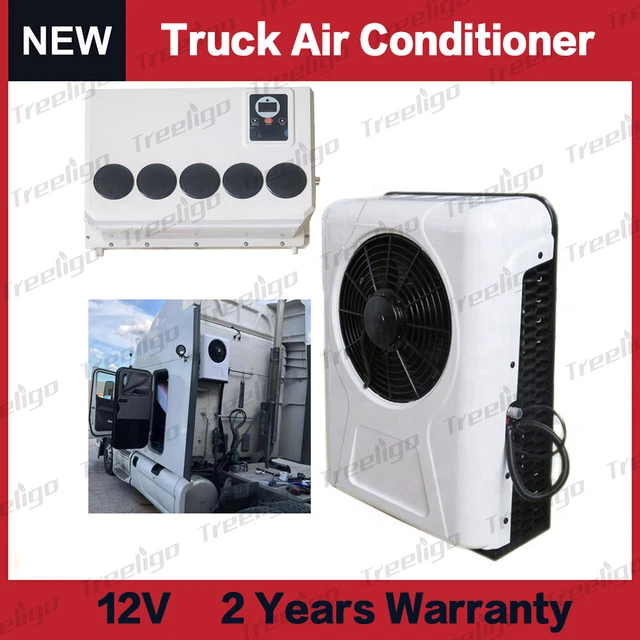 12V 12000 BTU Truck Cab Split Parking Air Conditioning Fit Trucks Bus RV Caravan