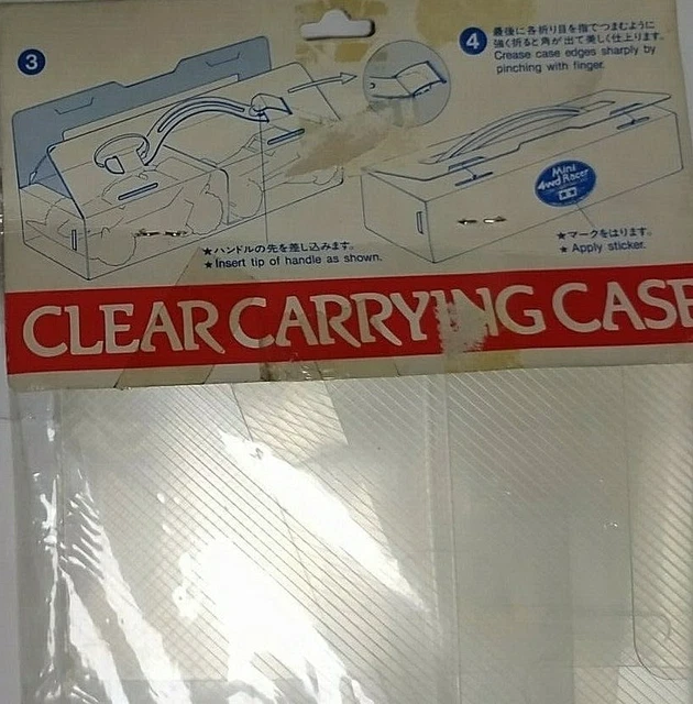 TAMIYA MINI 4WD Clear Carrying Case Clear Car Transport Case 15008 £8. ...