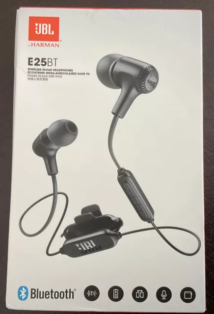 JBL E25BT Wireless In-Ear Headphones - NEW