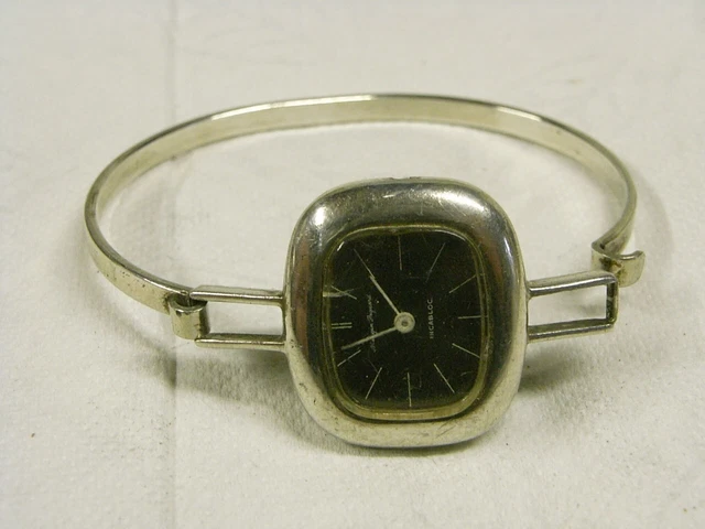 MOUGIN PICARD ANCIENNE Montre Bracelet Femme Argent Massif Silver Watch