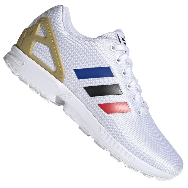 Adidas torsion zx online flux white and gold