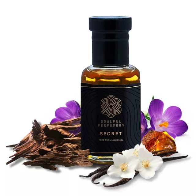 Perfume roll on Secret Oudh Attar, perfume de lujo premium, más de 18 horas de duración