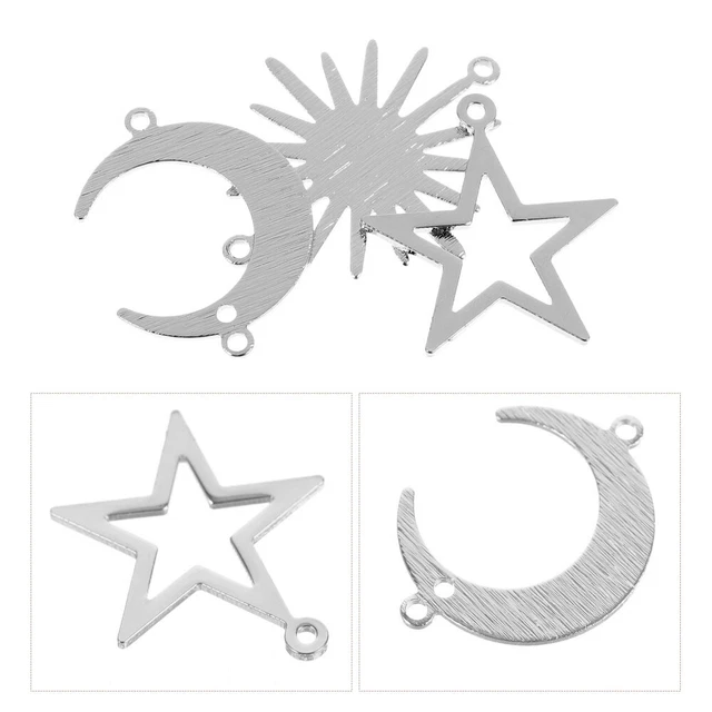 30 stücke mond sterne charms diy schmuckanharm
