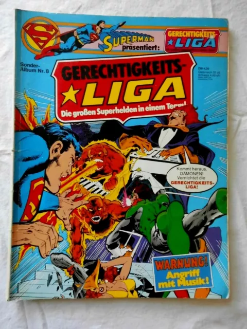 Comic Superman Gerechtigkeitsliga "Sonderalbum Nr. 8", Ehapa, 1979