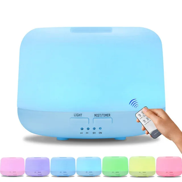 Essential Aroma Oil Diffuser Aromatherapy LED Ultrasonic Air Purifier Humidifier