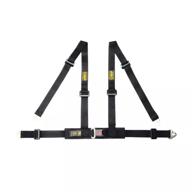 Genuine OMP  4 - points Safety Belts ECE, DA507 Black