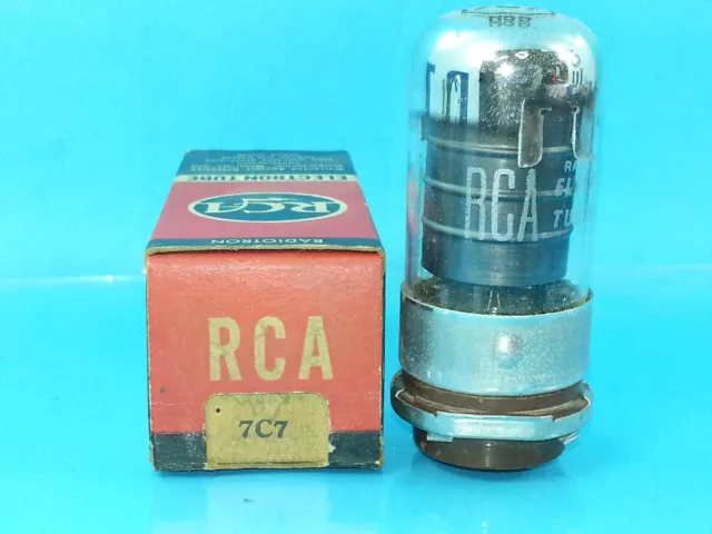 Rca 7C7 Vacuum Tube Single Nos Nib Perfect Crisp Box Os