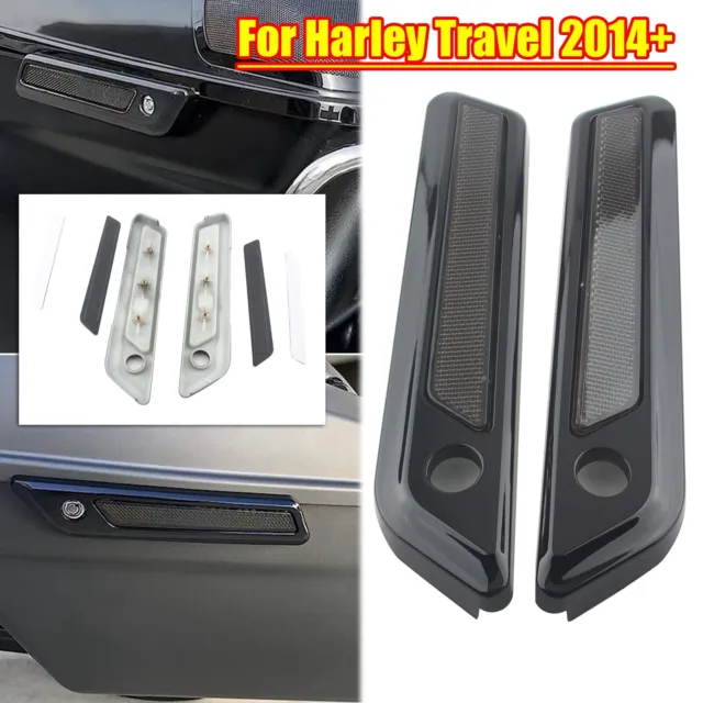 Saddlebag Hinge Latch Covers Für Harley Touring Road King Street Glide 2014-23