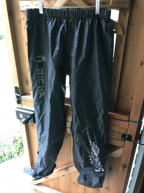 Richa schwarze wasserdichte Overhose 34"" Taille