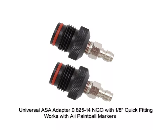 Paintball Remote Line Asa Male Gun Marker Adapter Plug Lot Of 2Pcs