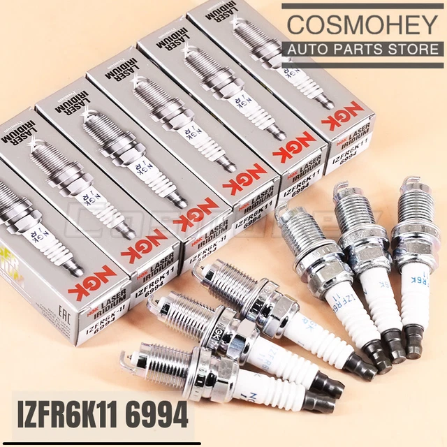 6PCS NGK IRIDIUM Spark Plugs IZFR6K11 For Honda Accord Civic Acura MDX