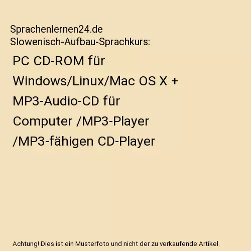 Sprachenlernen24.de Slowenisch-Aufbau-Sprachkurs: PC CD-ROM für Windows/Linux/M