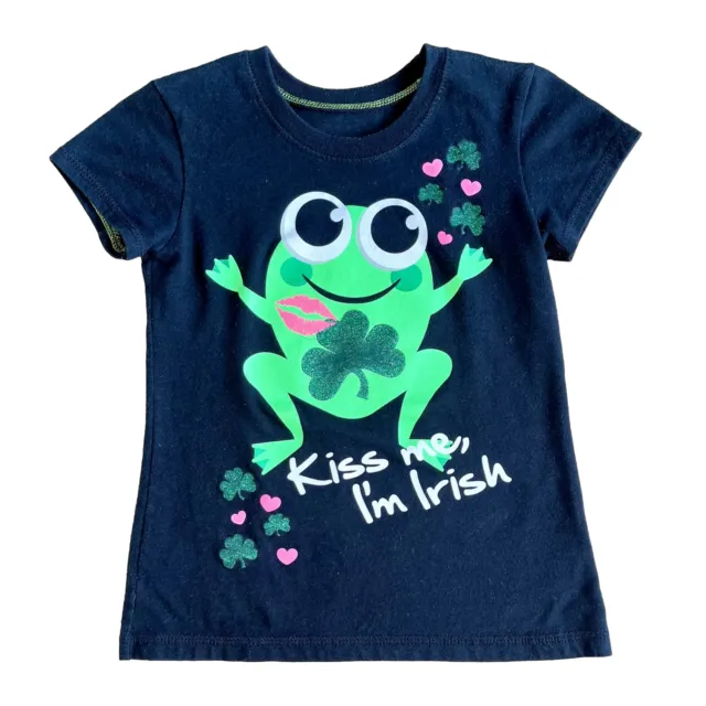 Irish Kids 4Y Frog Shirt In Black