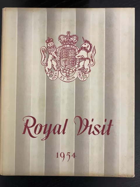 1954 Royal Visit Souvenir Book covering Queen Elizabeth II trip to Australia