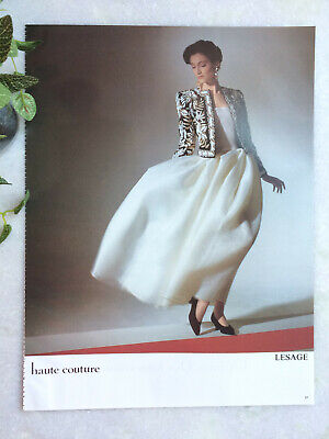 Publicité Balmain 1985 advertising mode vintage fashion vêtement pub FW hiver 