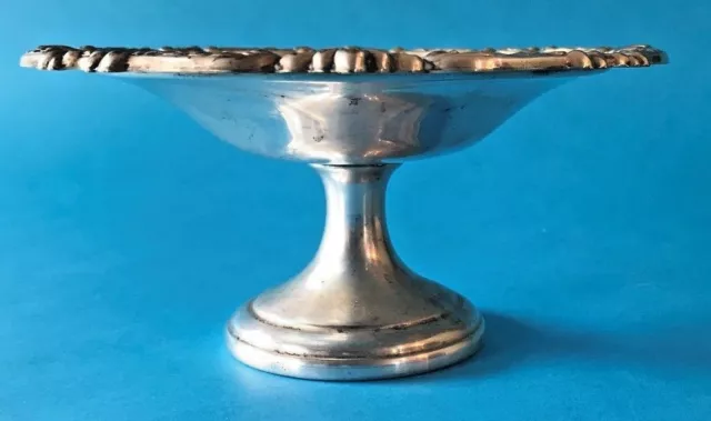 Vintage Sheridan Silver Plate Pedestal Candy Dish