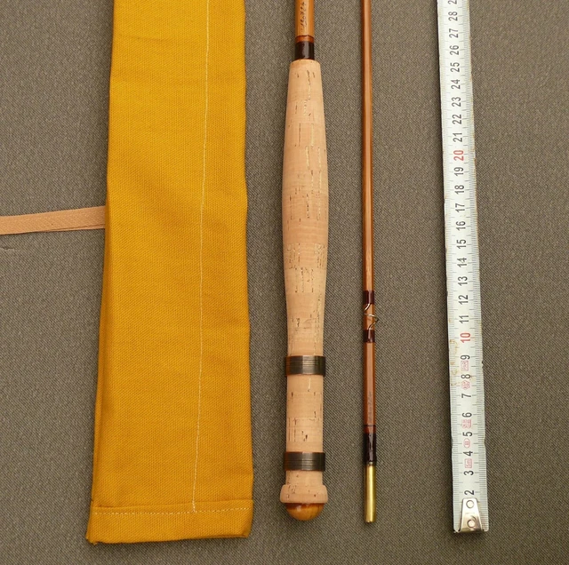 Pêche CANNE à MOUCHE 6'8 Bambou refendu Bambus Angelrute