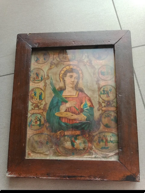 Antico Quadro Santa Lucia